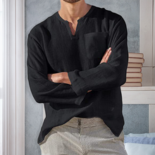 Ladda upp bild till gallerivisning, Men‘s Long-sleeved Linen Shirt