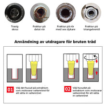 Ladda upp bild till gallerivisning, Skruvdragare för brutet rör
