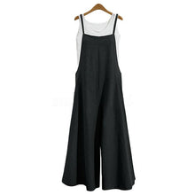 Ladda upp bild till gallerivisning, Sommar damer Casual Loose Solid Tank Jumpsuit