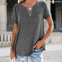 Ladda upp bild till gallerivisning, T-shirt med V-ringad ficka