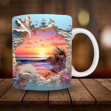 Ladda upp bild till gallerivisning, Mugg i strandstil