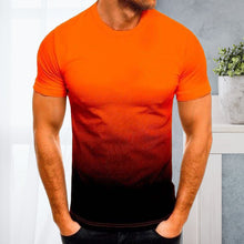 Ladda upp bild till gallerivisning, Gradienttryck Kortärmad t-shirt med rund hals