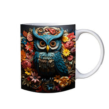 Ladda upp bild till gallerivisning, Mugg med uggletryck