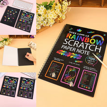 Ladda upp bild till gallerivisning, Anteckningsbok med Rainbow Scratch Art