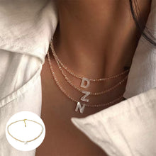 Ladda upp bild till gallerivisning, Mousserande initiala Choker Beads