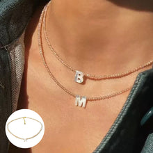 Ladda upp bild till gallerivisning, Mousserande initiala Choker Beads