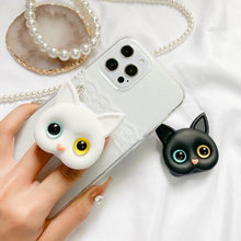 Ladda upp bild till gallerivisning, 3D söt Cat-telefonhållare med minispegel