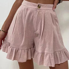 Ladda upp bild till gallerivisning, Shorts med hög midja för kvinnor