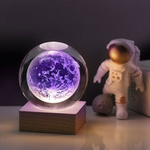Ladda upp bild till gallerivisning, 3D Galaxy Nattljus Dekor Krystalkul lampa