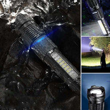Ladda upp bild till gallerivisning, Ultrastark ficklampa med vit laser och lång räckvidd