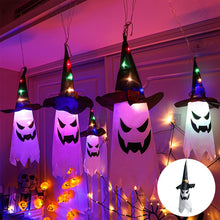 Ladda upp bild till gallerivisning, Halloween hängande ljus upp häxhatt