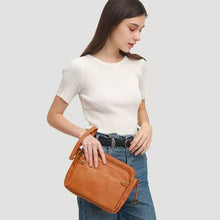 Ladda upp bild till gallerivisning, Crossbody-axel i tre läder lager