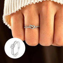 Ladda upp bild till gallerivisning, Mor & dotter Double Band Knot Ring