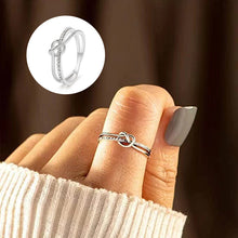 Ladda upp bild till gallerivisning, Mor & dotter Double Band Knot Ring