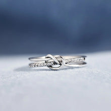 Ladda upp bild till gallerivisning, Mor & dotter Double Band Knot Ring