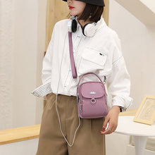 Ladda upp bild till gallerivisning, Lätt Vattentät Crossbody-väska med Flera Fickor