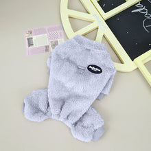 Ladda upp bild till gallerivisning, Elastisk jumpsuit för husdjur i fleece med dragkedja