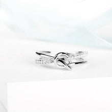 Ladda upp bild till gallerivisning, Mor & dotter Double Band Knot Ring