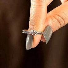 Ladda upp bild till gallerivisning, Mor & dotter Double Band Knot Ring