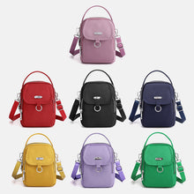 Ladda upp bild till gallerivisning, Lätt Vattentät Crossbody-väska med Flera Fickor