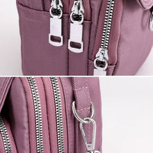 Ladda upp bild till gallerivisning, Lätt Vattentät Crossbody-väska med Flera Fickor