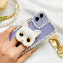 Ladda upp bild till gallerivisning, 3D söt Cat-telefonhållare med minispegel