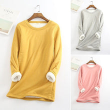 Ladda upp bild till gallerivisning, Värmande tröja i lammskinnsfleece för kvinnor