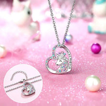 Ladda upp bild till gallerivisning, "You Are Magical" - Enhörningsprinsessörhängen och halsband