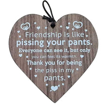 Ladda upp bild till gallerivisning, Vänskapdekorationer för julgran i trä