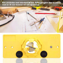 Ladda upp bild till gallerivisning, Träbearbetning 35 mm gångjärnshål jig guide