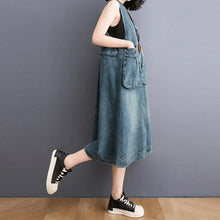 Ladda upp bild till gallerivisning, Denim overallklänning