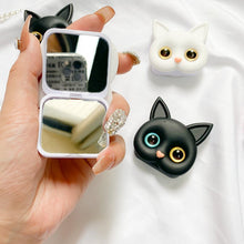 Ladda upp bild till gallerivisning, 3D söt Cat-telefonhållare med minispegel