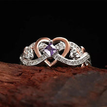 Ladda upp bild till gallerivisning, FEBRUAR AMETYST FØDSELSTEIN RING