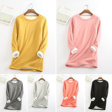 Ladda upp bild till gallerivisning, Värmande tröja i lammskinnsfleece för kvinnor