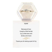 Ladda upp bild till gallerivisning, Mor & dotter Double Band Knot Ring