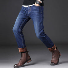 Ladda upp bild till gallerivisning, Male Loose Stretchy Denim Straight Pants