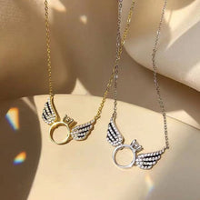 Ladda upp bild till gallerivisning, Glänsande halsband med änglavingar