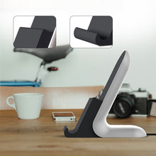 Ladda upp bild till gallerivisning, Telefonställ med plats för laddningskabel
