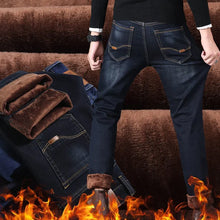 Ladda upp bild till gallerivisning, Male Loose Stretchy Denim Straight Pants