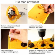 Ladda upp bild till gallerivisning, Träbearbetning 35 mm gångjärnshål jig guide