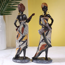 Ladda upp bild till gallerivisning, Afrikansk kvinnlig musikerskulptur