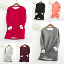 Ladda upp bild till gallerivisning, Värmande tröja i lammskinnsfleece för kvinnor