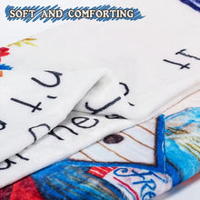 Ladda upp bild till gallerivisning, Flanellfilt med brevmotiv