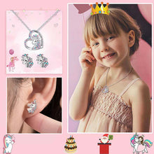 Ladda upp bild till gallerivisning, "You Are Magical" - Enhörningsprinsessörhängen och halsband