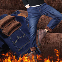 Ladda upp bild till gallerivisning, Male Loose Stretchy Denim Straight Pants