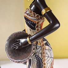 Ladda upp bild till gallerivisning, Afrikansk kvinnlig musikerskulptur