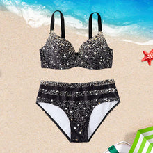 Ladda upp bild till gallerivisning, Bikini med glittrande tryck