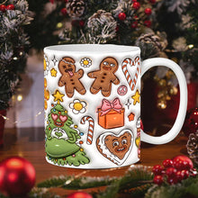 Ladda upp bild till gallerivisning, 3d jul gingerman keramisk kaffemugg