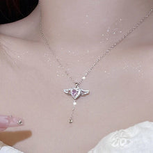Ladda upp bild till gallerivisning, Rosa Ànglavingar halsband