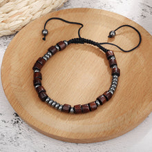 Ladda upp bild till gallerivisning, Magnetiskt morsekodarmband med nylonsnöre